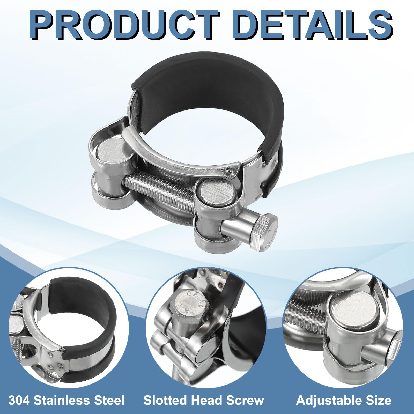 PATIKIL 36-39mm T-Bolt Hose Clamp - Image 3