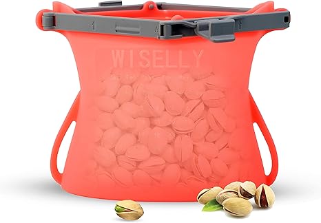 Reusable Silicone Food Storage Bag Dishwasher Safe Stand-Up Bags Flat Bottom Eco-Friendly Products