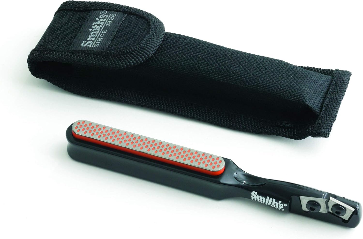 Smith’s 50047 Edgesport Stick Knife & Broadhead Sharpener – Portable Sharpener – Hunting & Archery Tool Sharpener – Carrying Pouch – Carbide & Diamond Stone – Pocket Knife Sharpener