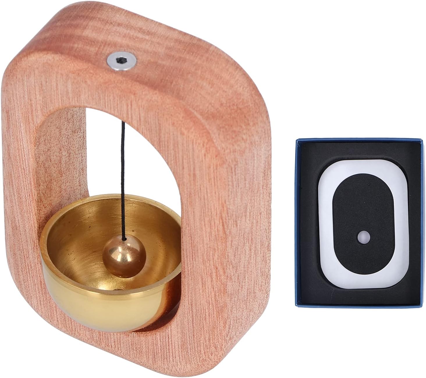 狂った買い物 ドア風鈴 マグネット冷蔵庫風鈴クローゼット用木製ドア用冷蔵庫ドア用テレビキャビネット用 マホガニー 青 送料無料キャンペーン