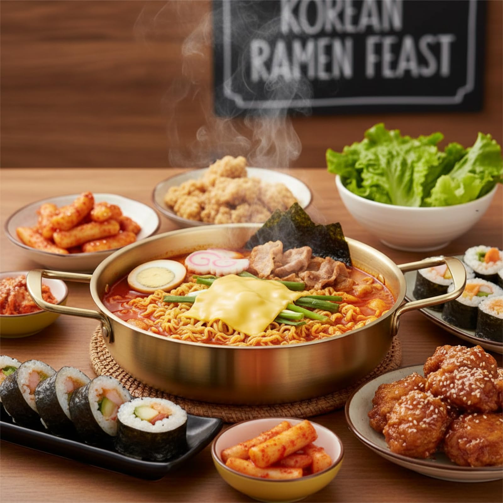Okllen 3-Piece Korean Ramen Pots - Stainless Steel -8