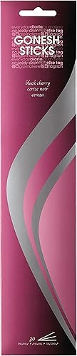 Miniatura 4 de Gonesh Black Cherry-4 paquetes 120 varillas totales de incienso diario, rosa, 120 unidades