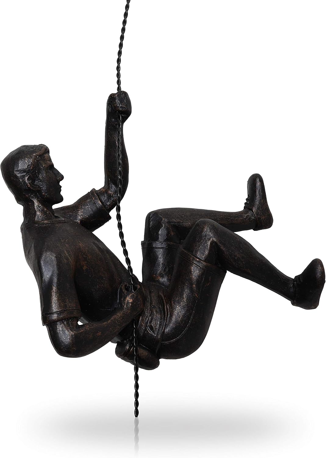 Basic Fundamentals Distressed Bronze Wall Climbing Wall Art