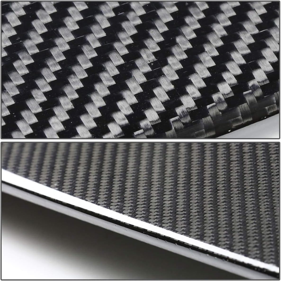 Auto Dynasty Universal 69 inches GT Style Carbon Fiber Spoiler with Brackets