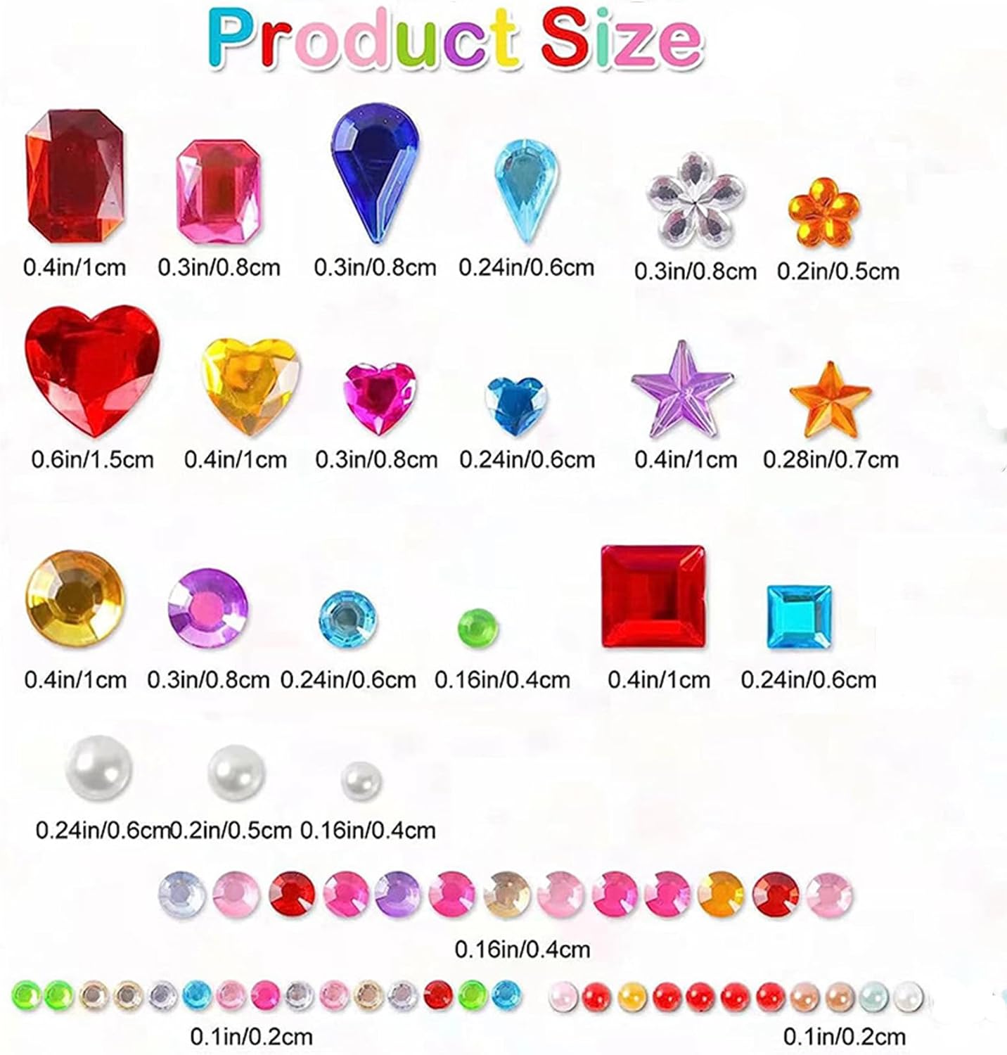 BoAn 3800 Pcs Gems Stickers for Kids Crafts, 12 Sheets Self Adhesive Gems for Crafting, DIY Decoration Bling Rhinestones Jewel Stickers, Stick on Gems, Muti Colors Shapes