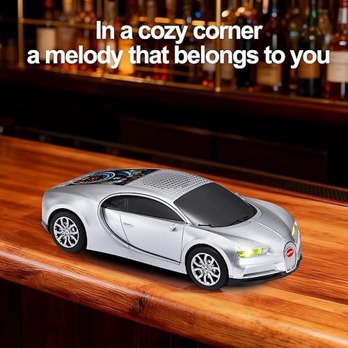 Miniatura 7 de WS-660 Hypercar Replica Altavoz Bluetooth con pantalla LED Starry-Sky, portátil con sonido HD, luz de fiesta LED, emparejamiento TWS, reproducción