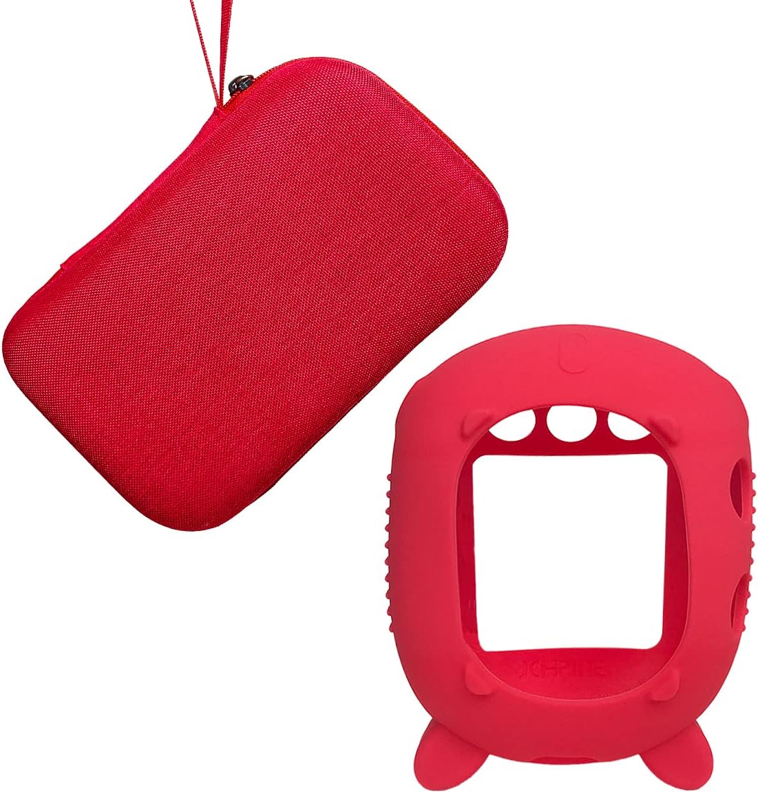 JCHPINE Hard Carrying Case and Silicone Cover for JBL Clip 4 Portable Bluetooth Speaker, Protective Travel Case Storage for JBL Clip 4 Speaker Accessories (Red) - Image 7