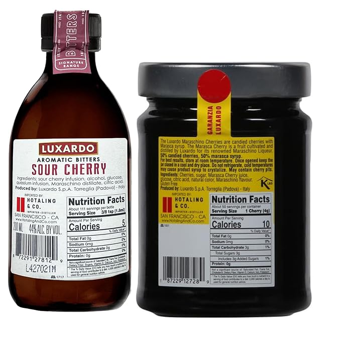 Luxardo Cereza Maraschino 400g y Amargo Cereza 200mL Pack Variedad miniatura 2