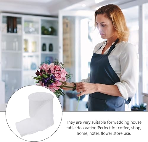 Miniatura 5 de EXCEART Papel de regalo Kraft Papel de regalo de flores de algodón absorbente de agua Envoltura de ramo de flores de repuesto de tubo de agua floral