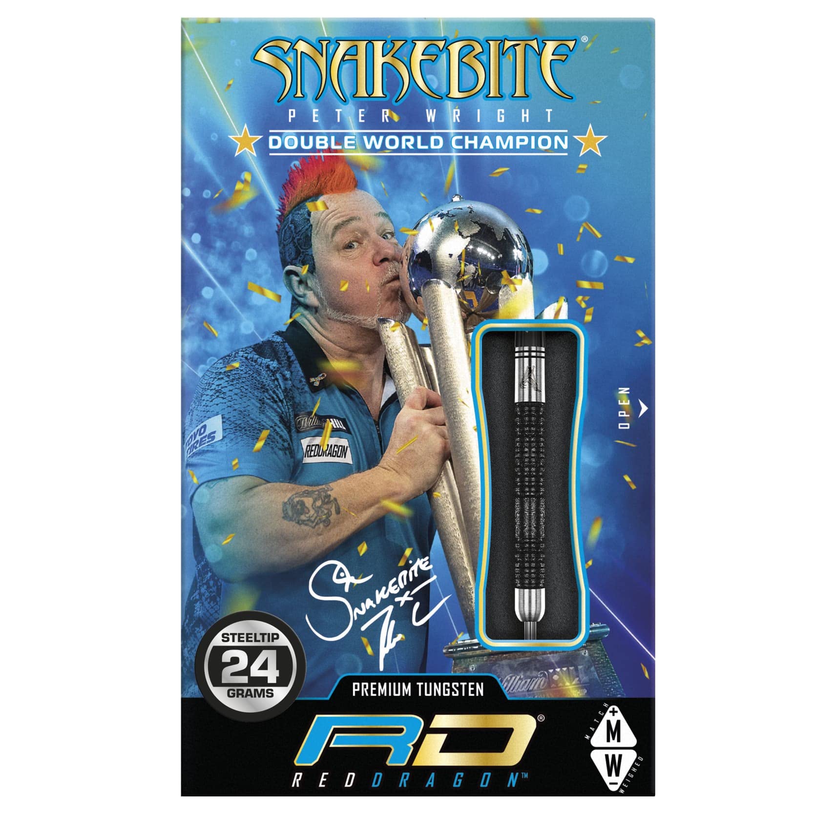 レッドドラゴン スネークバイト 1 ピーター・ライトモデル スティール 24g バレル【レッドドラゴン】スネークバイト ピーター・ライト