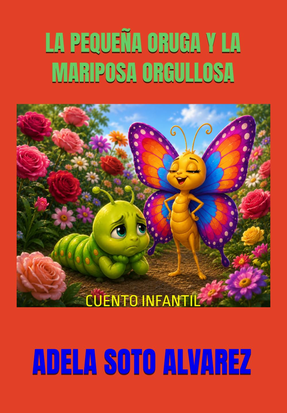 LA PEQUEÑA ORUGA Y LA MARIPOSA ORGULLOSA: CUENTO INFANTIL