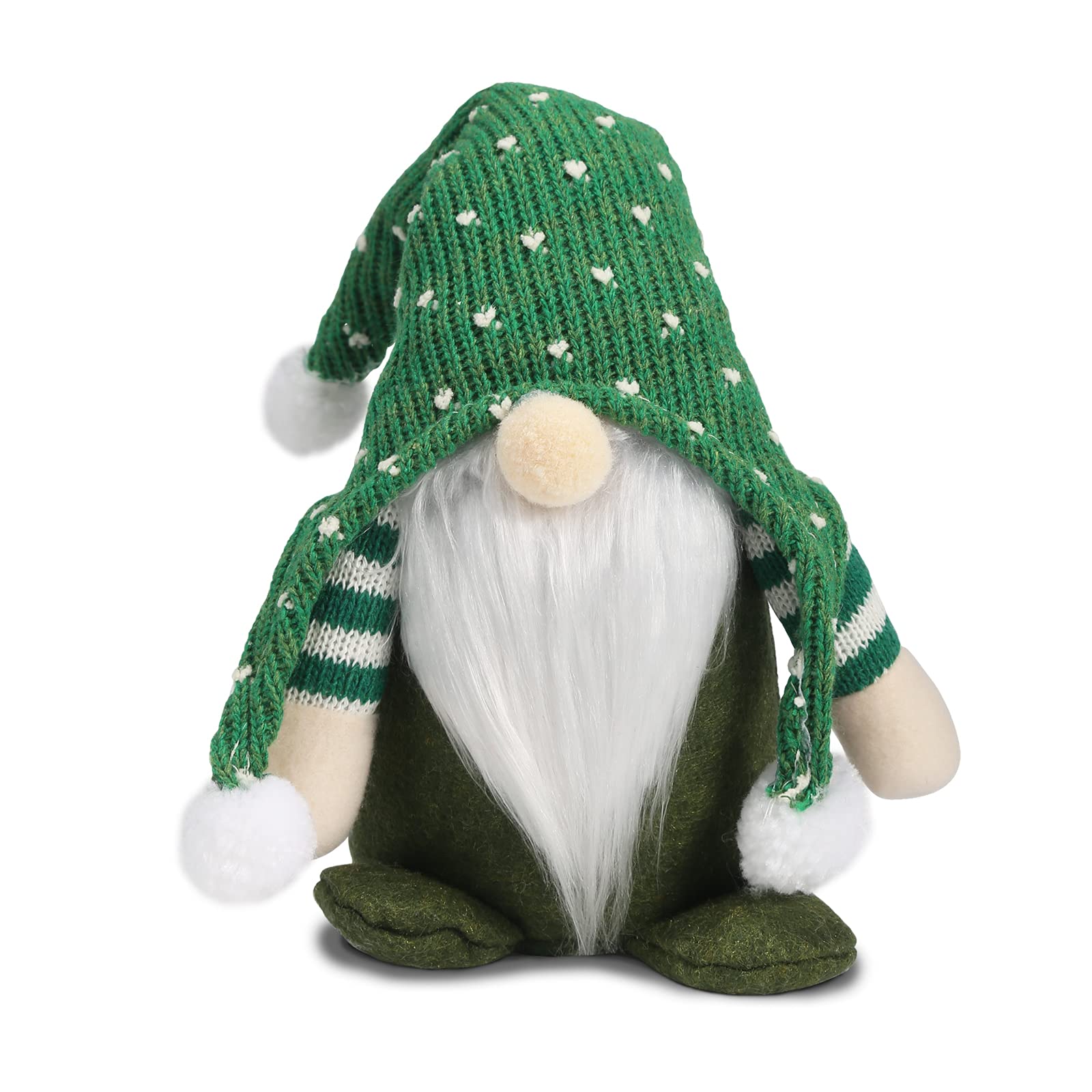 Plush Gnome Christmas Decorations,13.5〃Handmade Swedish Tomte Santa Decor ,Holiday Gnomes Elf Ornaments for Home Tiered Tray Tabletop Decor