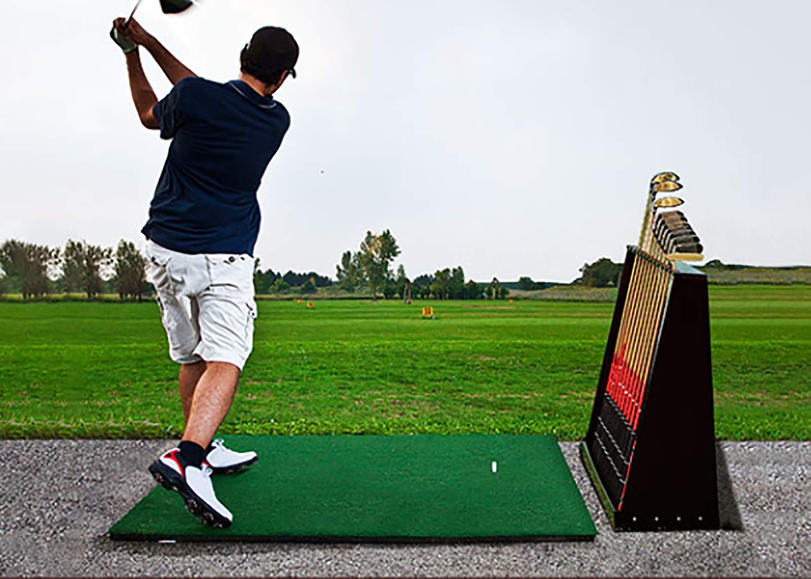 Support de Club de Golf d'Intérieur en Bois 13, Présentoir de Clubs de Golf, Rangement d'Équipement