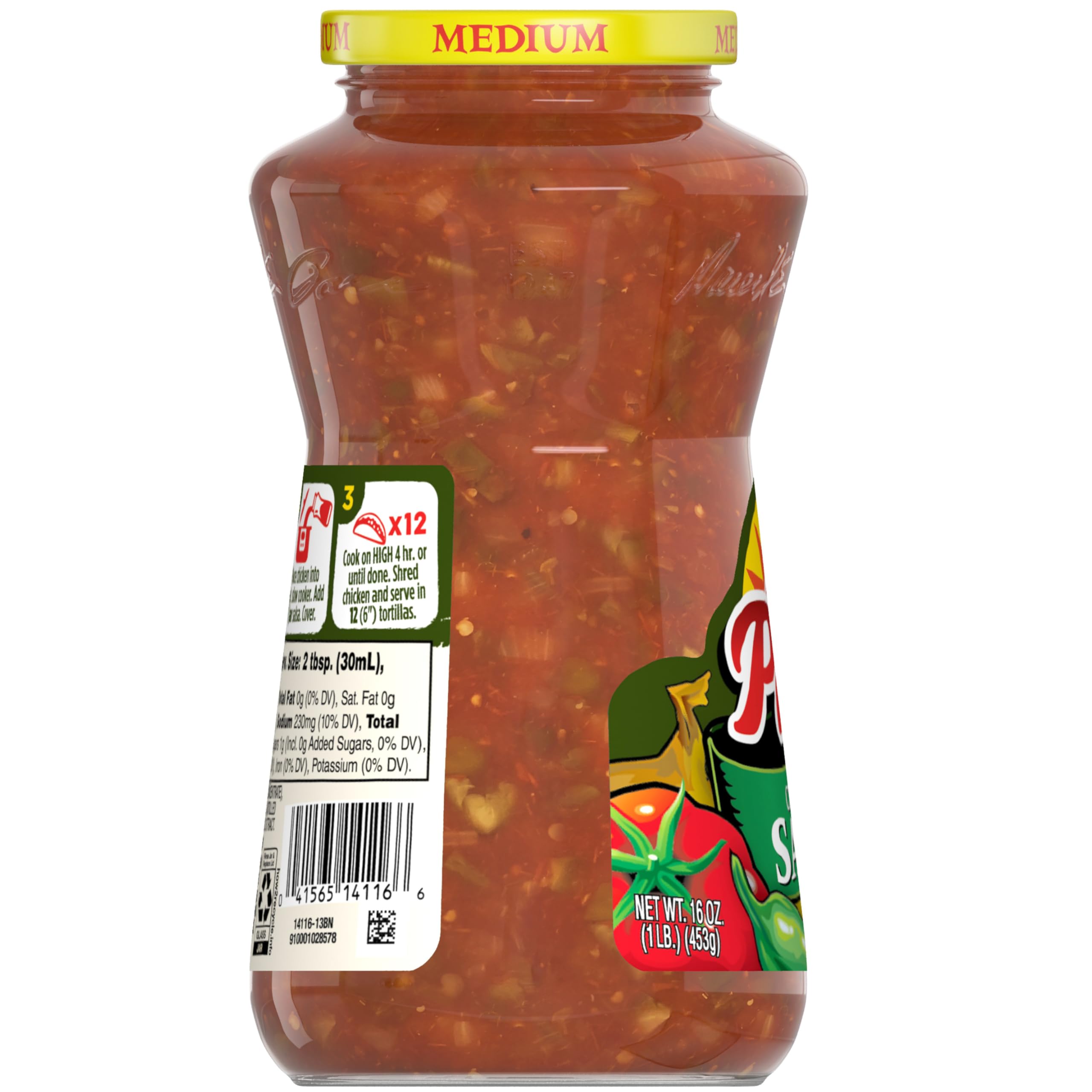 PACE SAUCE SALSA EPICEE MEDIUM - 453g / 16oz