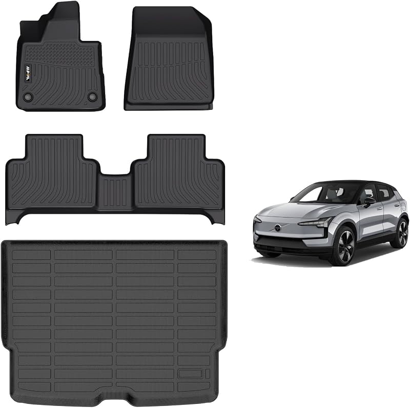 Tapetes automotivos e revestimento de porta-malas sob medida em TPE para Volvo EX30 2025–2026 AIPOIL
