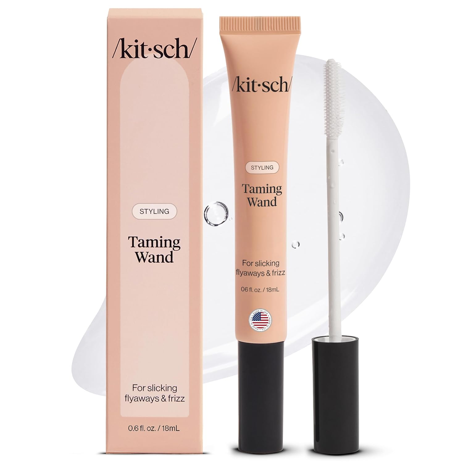 Kitsch Fly Away Stick for Hair – Taming Wand with Biotin, Aloe & Vitamin E – Clear Serum-Like Gel Hair Mascara for Flyaways & Baby Hairs – Lightweight Hair & Multi-Use Hair Stick – 18ml Kitsch Fly Away Stick for Hair – Taming Wand with Biotin, Aloe & Vitamin E – Clear Serum-Like Gel Hair Mascara for Flyaways & Baby Hairs – Lightweight Hair & Multi-Use Hair Stick – 18ml