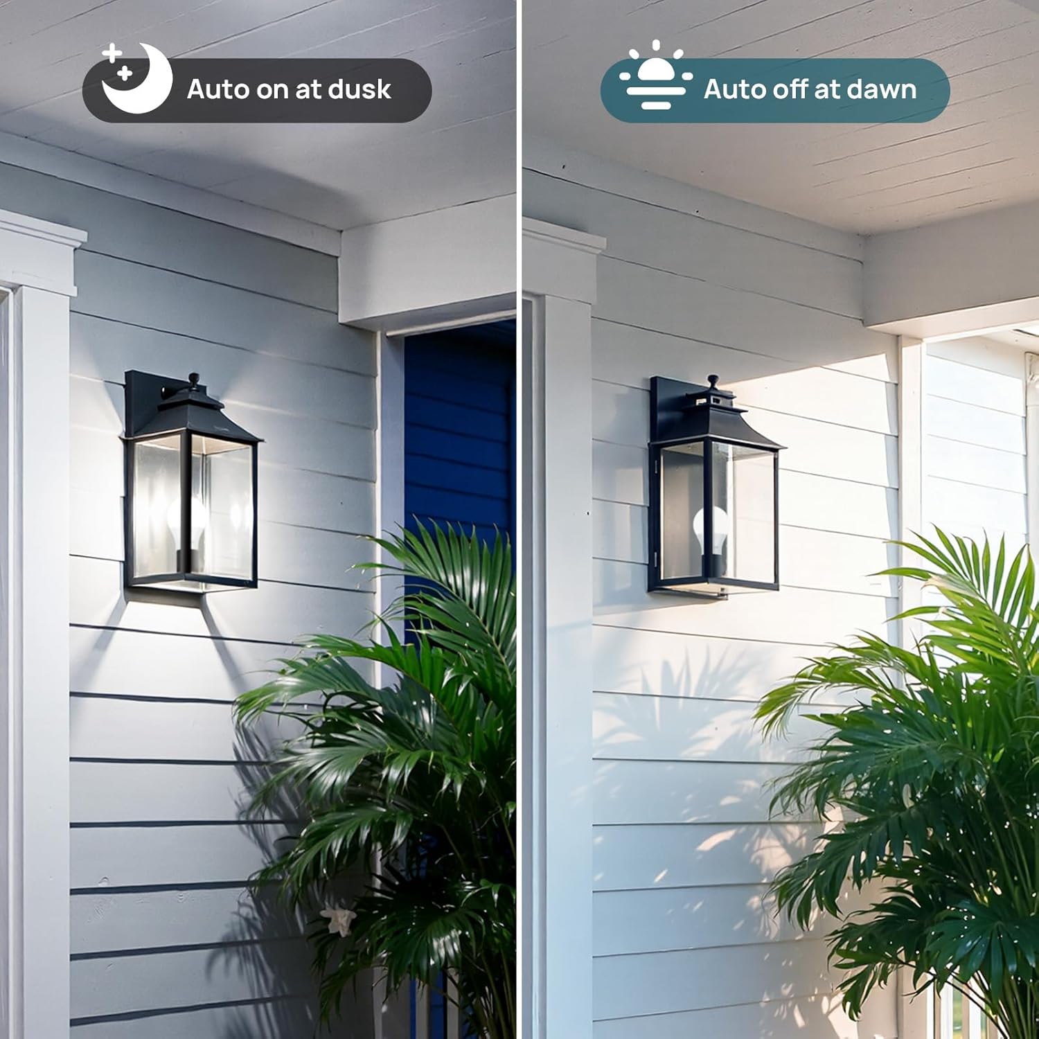 Linkind Dusk to Dawn Light Bulbs Outdoor, A19 Sensor Led Bulbs Automatic On/Off, 9.5W led Light Bulbs, 75 Watt Equivalent, 1200 Lumen, E26 Base, ETL&FCC Listed, 5000K Daylight, 4 Pack