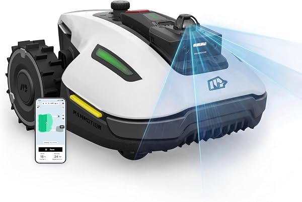 Robot tondeuse Mammotion YUKA mini 2 800 LiDAR, 800 m², batterie, largeur de coupe 190 mm