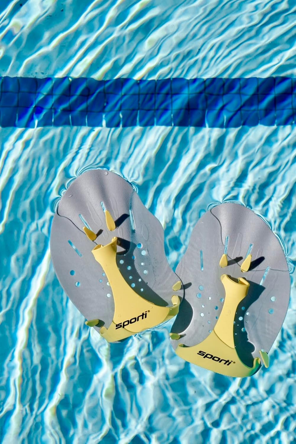Sporti Performance Enhancing Swim Paddle(Medium), Silicone Cap & Anti-Fog Goggle Strap Set - The Ultimate Swimmer's Combo