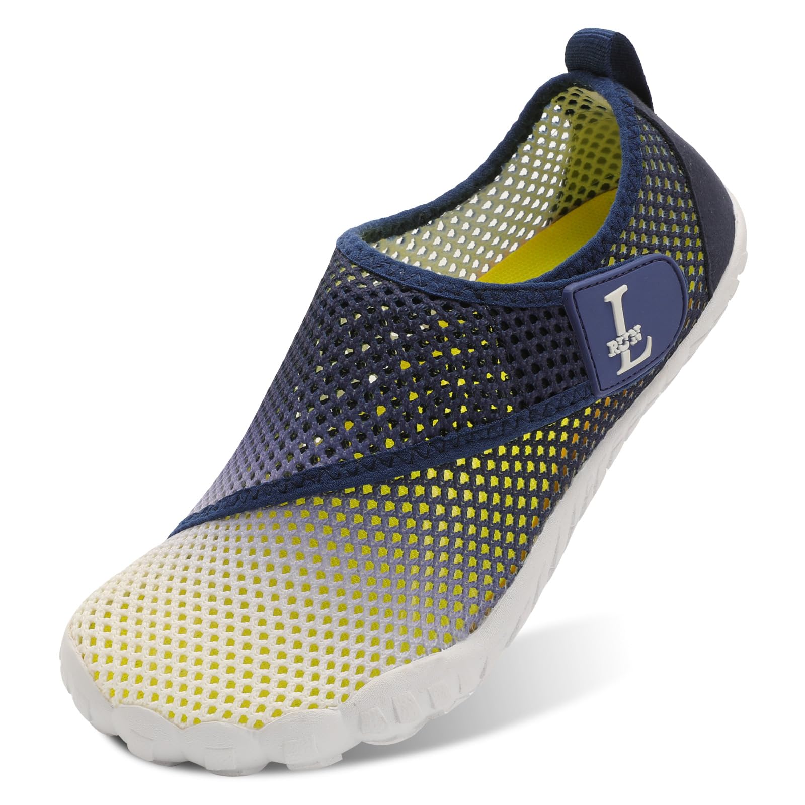 L-RUN Barefoot Water Shoes Women Mens Aqua Sock Athletic Hiking Water Sports Shoes for Swim Beach Pool Sand Diving Walking