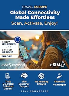 Travel Europe eSIM Data Plan | Ideal for Whatsapp, Facetime, App & Internet Access | 14 Days & 10GB Data | 2-Day eDelivery