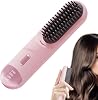 2026 New Cordless Hair Iron, Cordless Hair Iron with Negative Ion Technology, Styling LED Display Screen Portable Brush for Travel & Daily Use