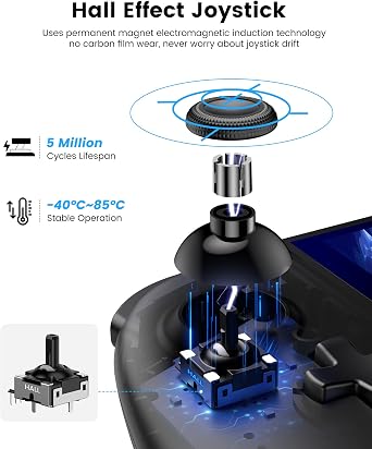 HASACOOL Switch 2 Controller, Wireless Pro Controller with Hall Effect Joystick,One Piece Joypad Replacement to Switch 2 Joy Con Controller, with 8 RGB Lighting/Turbo/Macro