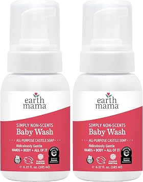 Earth Mama - Non-Scents Baby Wash Foaming Soap Refill - 5.3 Fl Oz 2 Pk