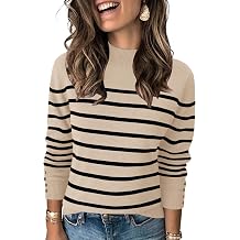 Mock Neck Sweaters for Womens Long Sleeve Fall Knit Pullover Sweater