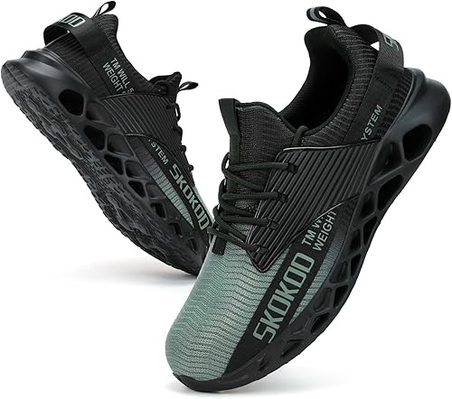 Miniatura 7 de SKOKOD Steel Toe Shoes for Men Puncture Proof Sneakers Men's Non-Slip Composite Toe Safety Shoes Slip On Comfortable Industrial Construction Work