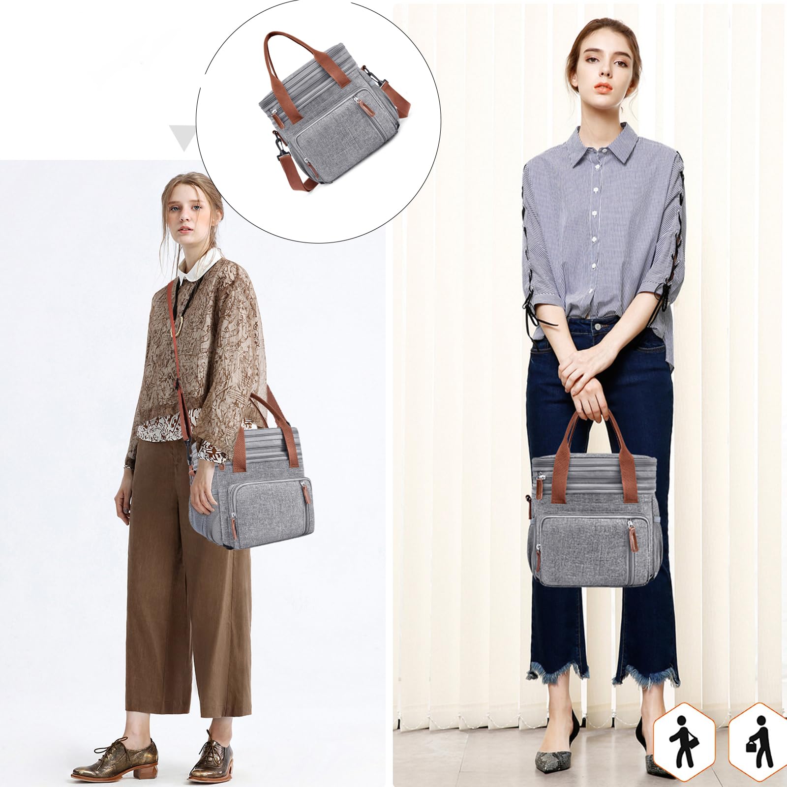 Robusta borsa termica impermeabile da picnic doppia fodera per campeggio viaggio in spiaggia cinghie regolabili spaziosi refrigeratori design pratico all'aperto refrigeratori