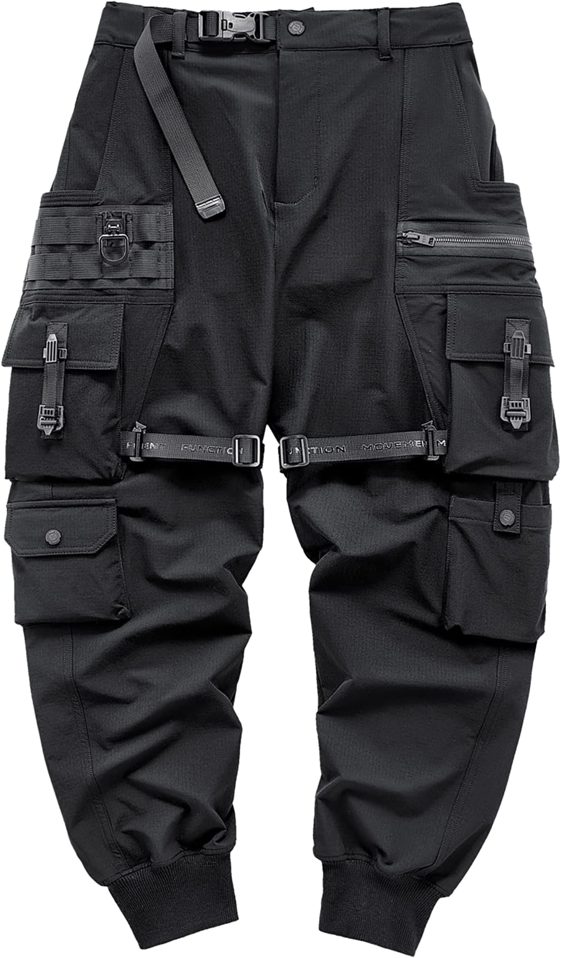 Niepce Inc Men's Japanese Streetwear Techwear Cargo Pants with Design