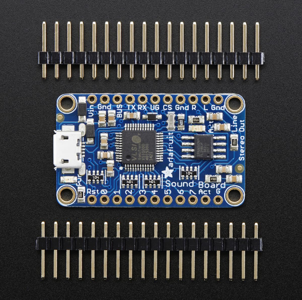 Adafruit Audio FX Mini Sound Board, WAV/OGG Trigger mit 2MB Flash, 2342