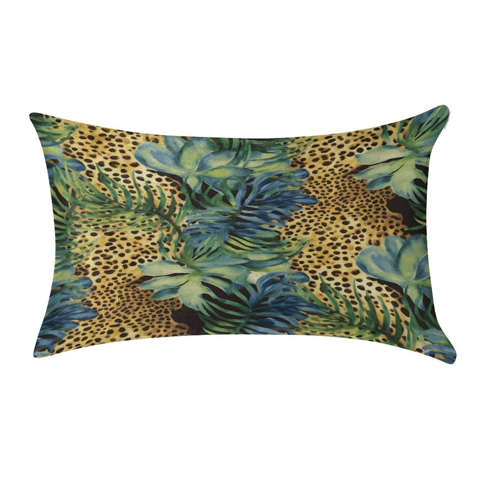 VstaDank Print Animal Leopard Print Jungle Throw Pillow Cover 12"×20" Ultra Soft Pillowcase Cozy Lumbar Pillow Shell Gold Velvet Exquisite Decorative Cushion Sham Protector for Couch Sofa Bedroom