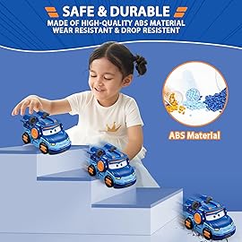 Super Wings Transformable Toys 5 Action Figure Supercharge Tobot Leo, 3 in 1 Rescue Bots Transforming Airplane Car Robot, Educational Toys for Boys and Girls Age 3+, Gifts for Preschool Kids