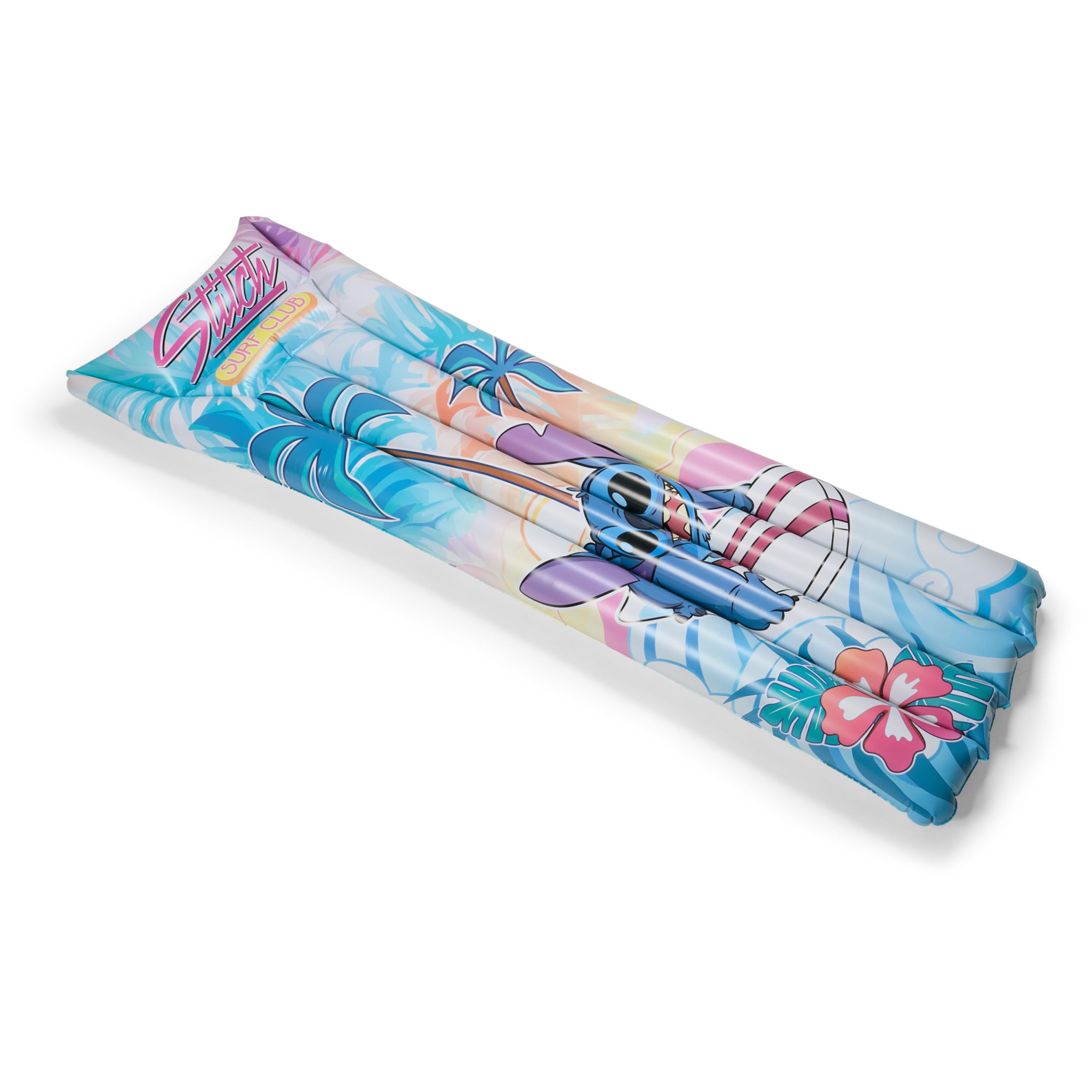 Swimways Stitch Suntanner - Flotador inflable para piscina y juguetes de piscina para niños, accesorios de piscina y artículos esenciales de playa para adolescentes de 14 años en adelante