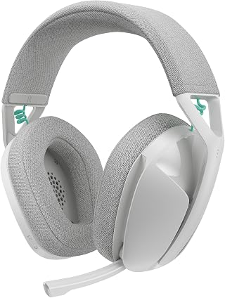 Headset Gamer Sem Fio Logitech G321, LIGHTSPEED, Bluetooth, Confortável, microfone 16 kHz, bateria de mais de 20 horas de duração. Compatível com PC