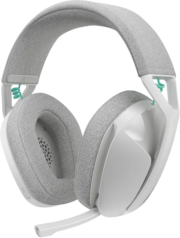 Headset Gamer Sem Fio Logitech G321, LIGHTSPEED, Bluetooth, Confortável, microfone 16 kHz, bateria de mais de 20 horas de duração. Compatível com PC, PS4, PS5, Nintendo Switch, Smartphone - Branco