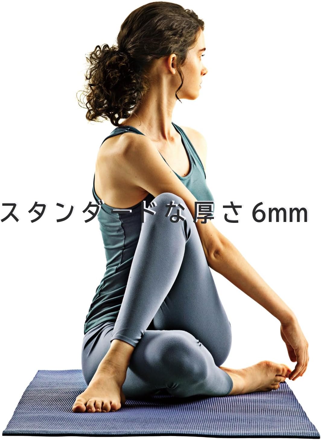 La-VIE(ラヴィ) スーパーグリップヨガマット キャリーストラップ付き 4mm 6mm 8mm 10mm トレーニングマット ストレッチマット