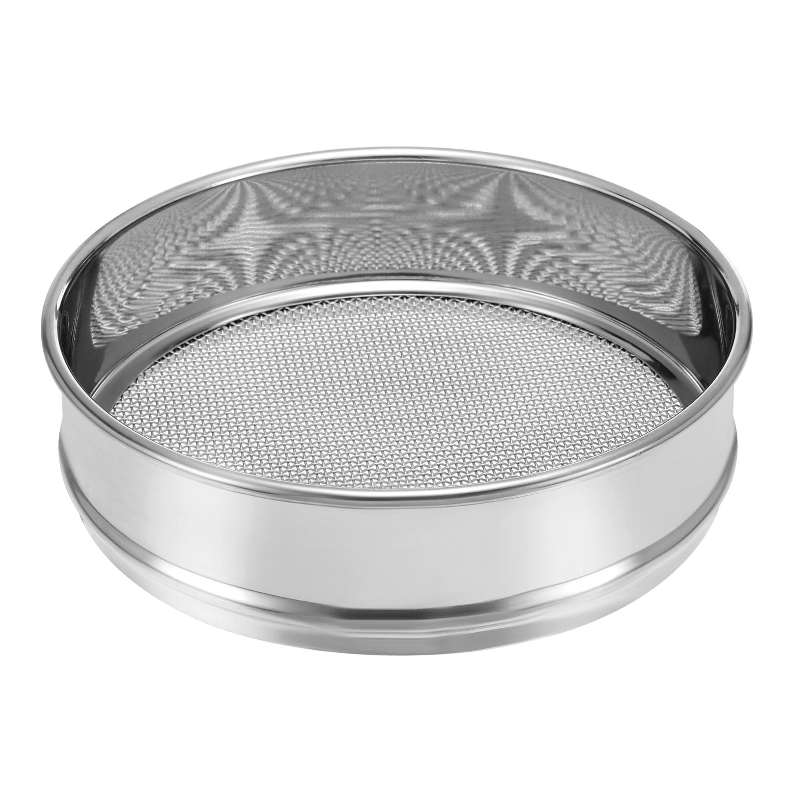 PATIKIL Tamiz De Laboratorio De 10 Mallas, Tamiz De Prueba De 8" De Diámetro Tela De Alambre De Acero Inoxidable 304 (2mm) Para Laboratorio Industrial