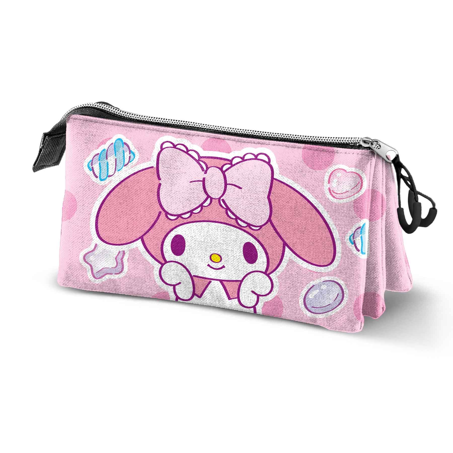 Hello Kitty My Melody Sweets-Triple Pencil Case, Pink, 23 x 11 cm