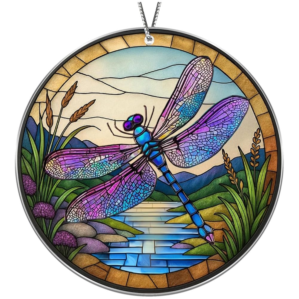 CTRLZS Ornament for Christmas Tree Decoration, Dragonfly Gifts for Women, Dragonflies Decor, for Home& Garden