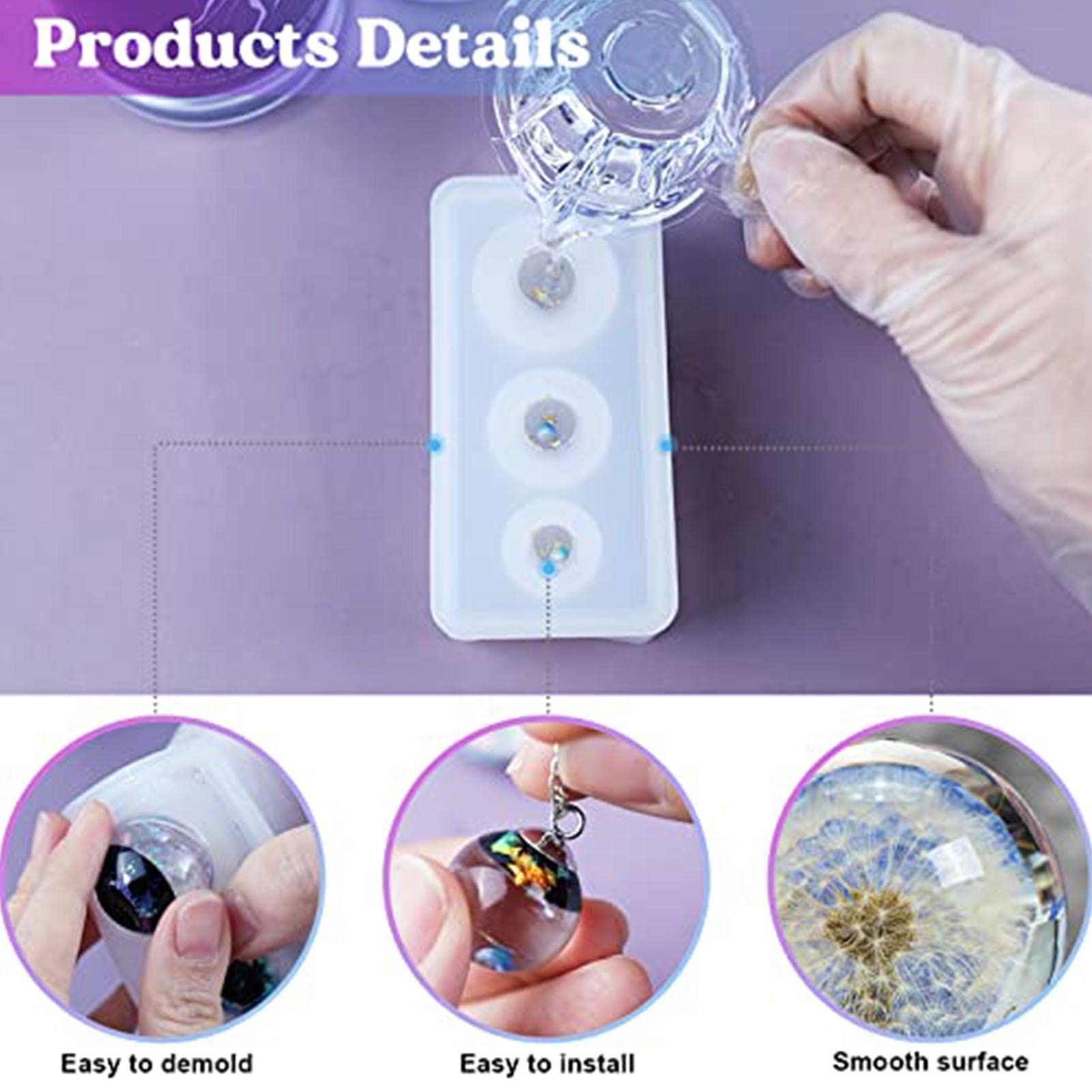 Kit De Moules En Résine De Silicone époxy 4 Pièces ... - Rakuten