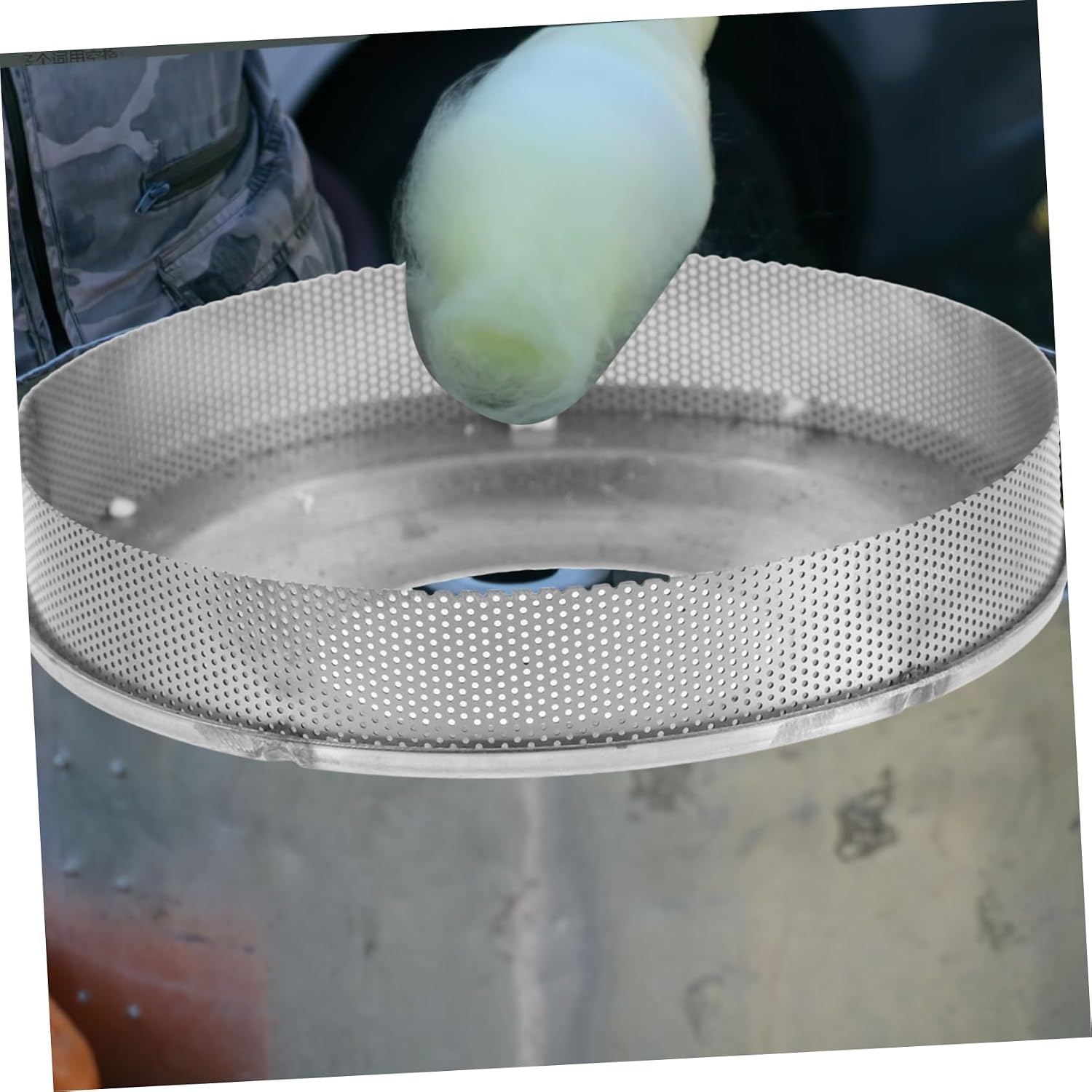 Stainless Steel Sugar Dispenser Mesh Bowl for Cotton Candy Machine image 2