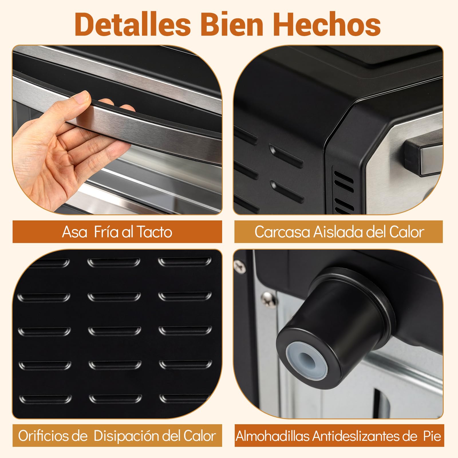 COSTWAY Horno Pizza Electrico, 11,5L, 1700W, 400℃, Pizzera Electrica con 6 Modos Preestablecidos, Piedra y Cortador de Rueda, Pizza Oven Interior Exterior