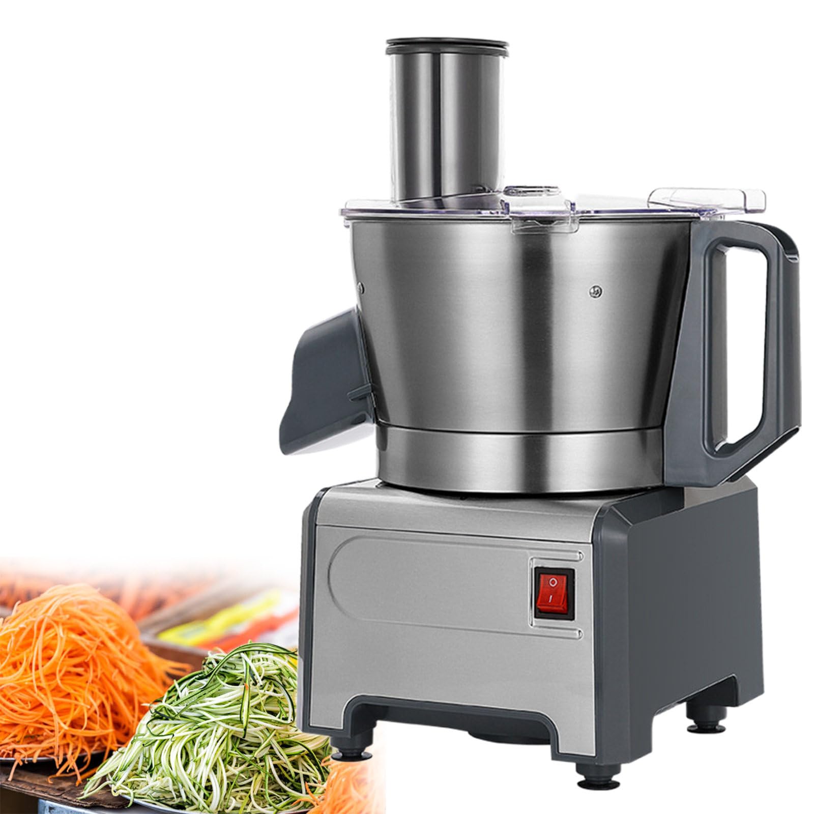 IUokLU Electric Vegetable Slicer, 3 in 1 Multifunctional Food Cutter, 300W Vegetable Chopper for Slicing Shredding Dicing and Slitting, for Commercial and Home Use
