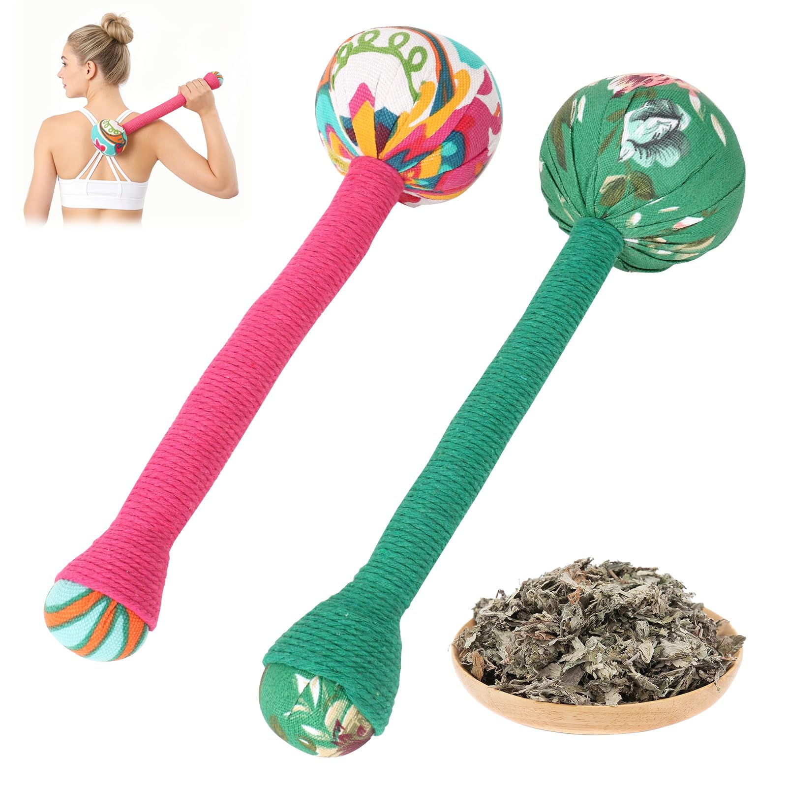 エクササイズグッズ [SouthMoon readystock] Wormwood Amazon.com: OnVisit 2PCS Long Wormwood Lymphatic Drainage Hammer