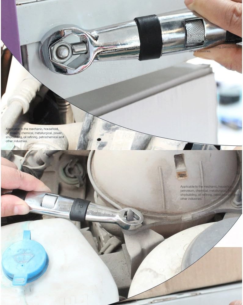 Multifunction Flexible Box End Adjustable Combination Wrench Metric Impereal System