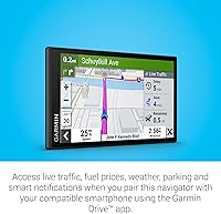 Vista 6 de Garmin DriveSmart 66, navegador GPS para automóvil de 6 pulgadas con mapas brillantes y nítidos de alta resolución y asistencia de voz Garmin