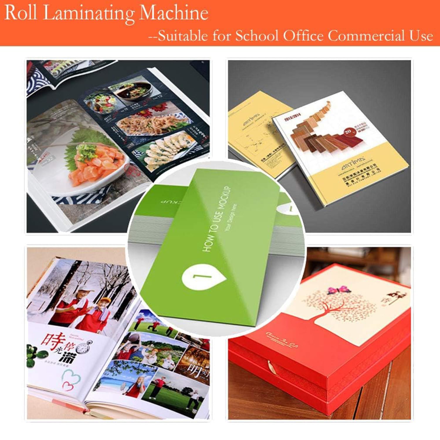 Laminatrice per Rotoli a Freddo Caldo Macchina per laminazione su Un Lato e su Due Lati con Display Digitale velocità Regolabile Temperatura 0-180 ℃ Regolata 700 W 450mm